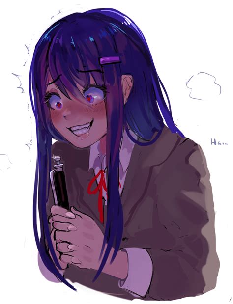 yuri doki doki|what did yuri do with the pen : r/DDLC